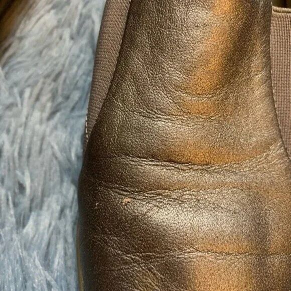 Eileen Fisher Genuine Leather Silver Metallic Slip-on Shoes Size 6.5 - Picture 5 of 5